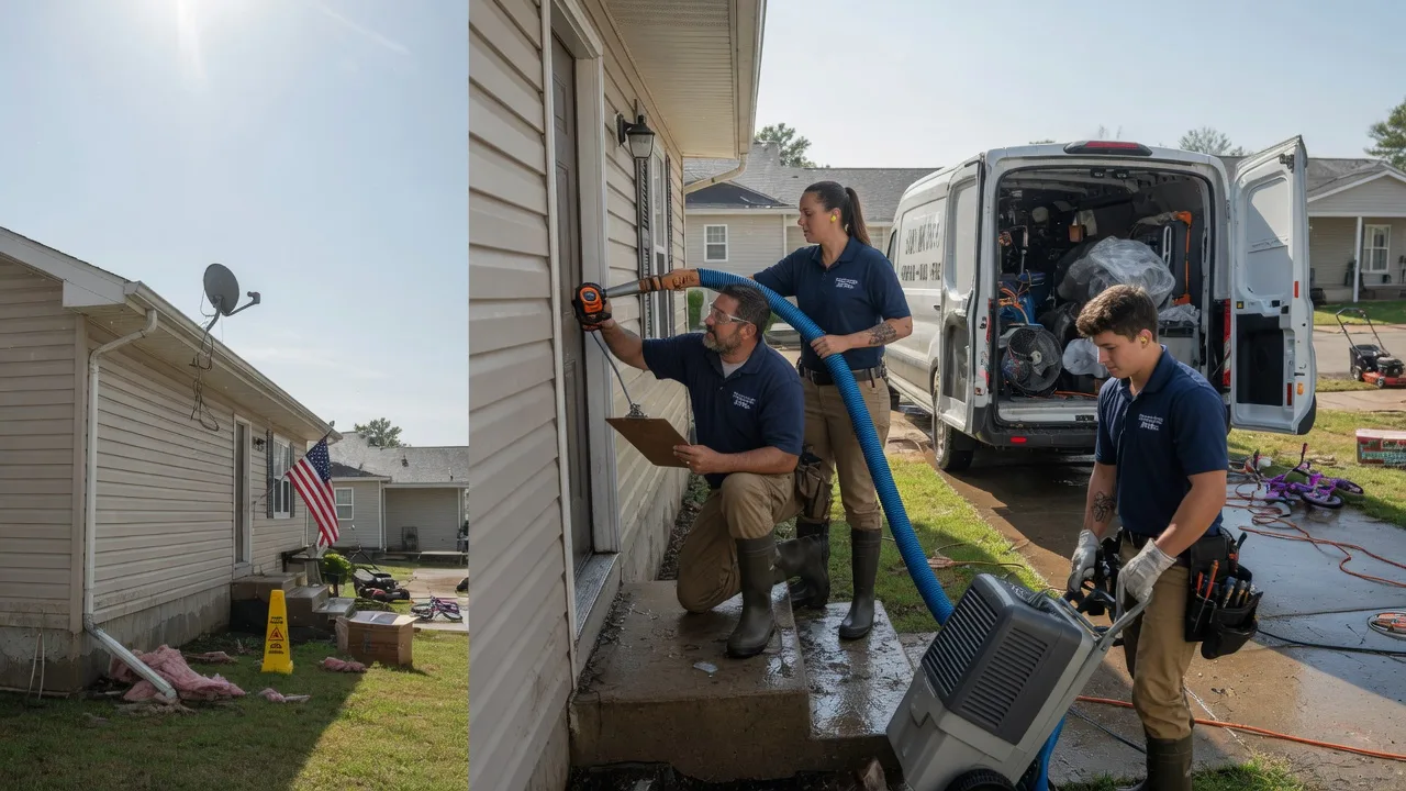 Ceiling Water Damage Restoration in Enfield, IL near me